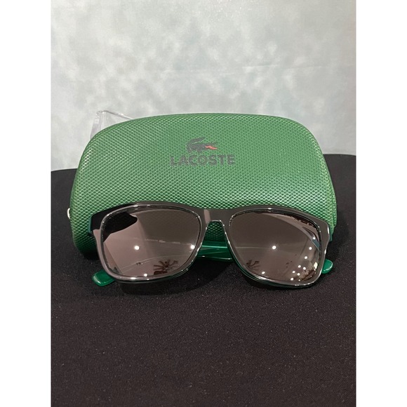 Lacoste Other - Lacoste L683S 220 Rectangle Sunglasses Green Black Two-Tone with Case